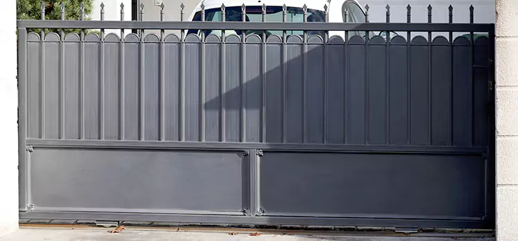 Metal Driveway Gate Installation Merrick