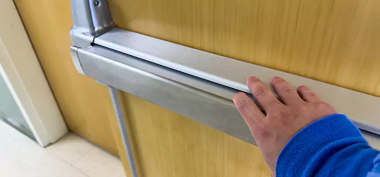 Installing a Push Bar on a Door Merrick